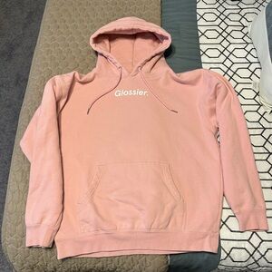 Glossier Light Pink Hoodie